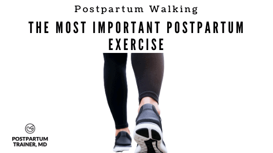 postpartum walking - image of woman walking