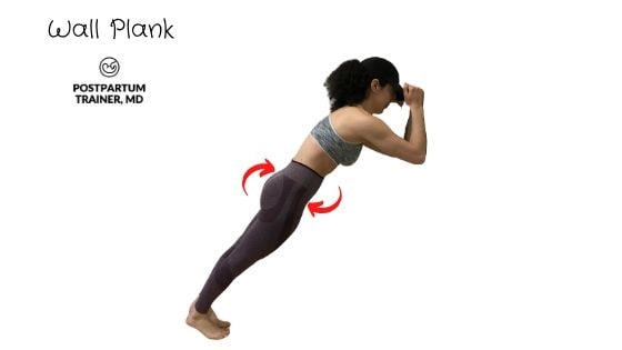 100 Effective Exercises For Diastasis Recti The Complete List Postpartum Trainer Md - How To Plank Against A Wall