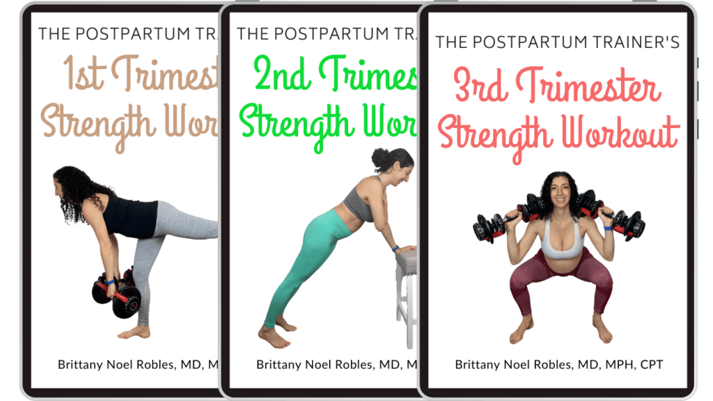 image of 1st 2nd 3rd Trimester Workout Templates pdfs