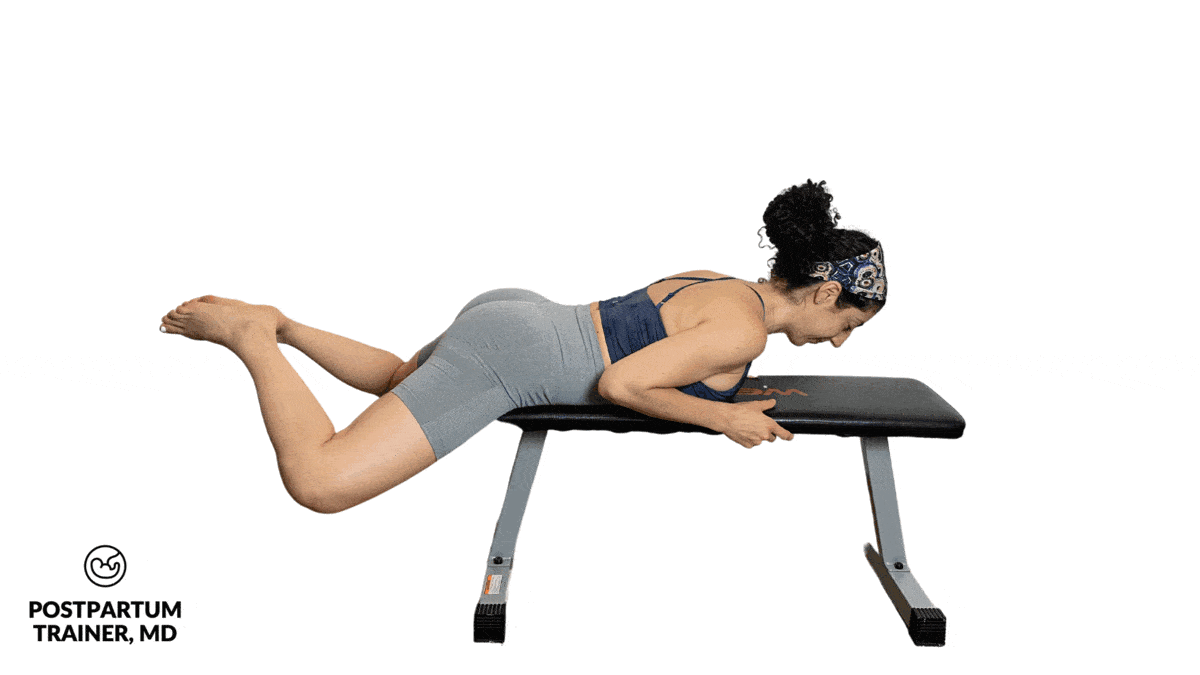 brittany performing prone pulse ups
