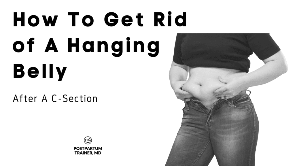 how to get rid of hanging belly after c-section cover image